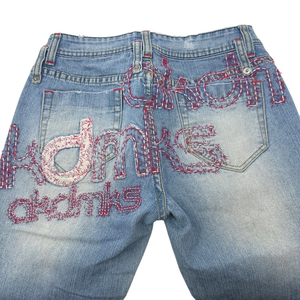 Akademiks‎ Womens Vintage Embroidered Bootcut Jeans 26 - Picture 4 of 12
